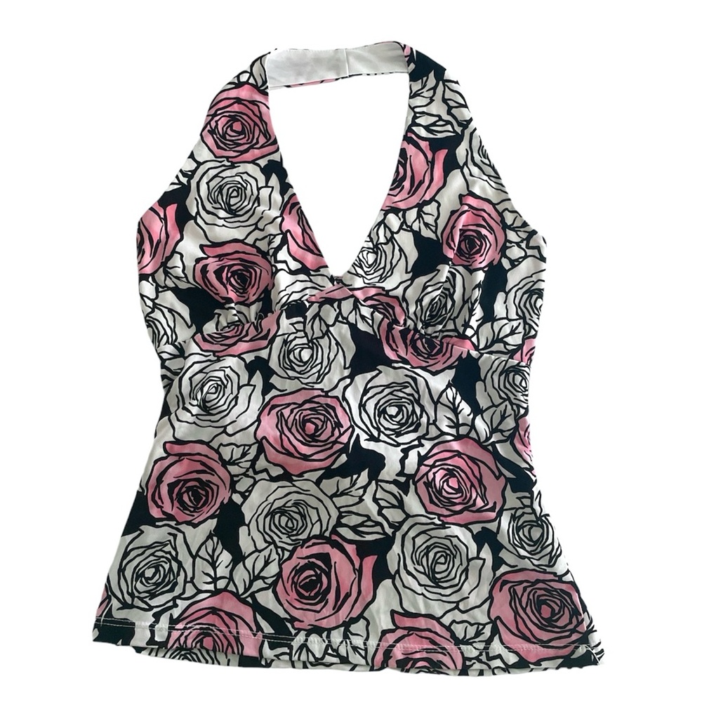 Vintage Y2K Floral Halter Top
